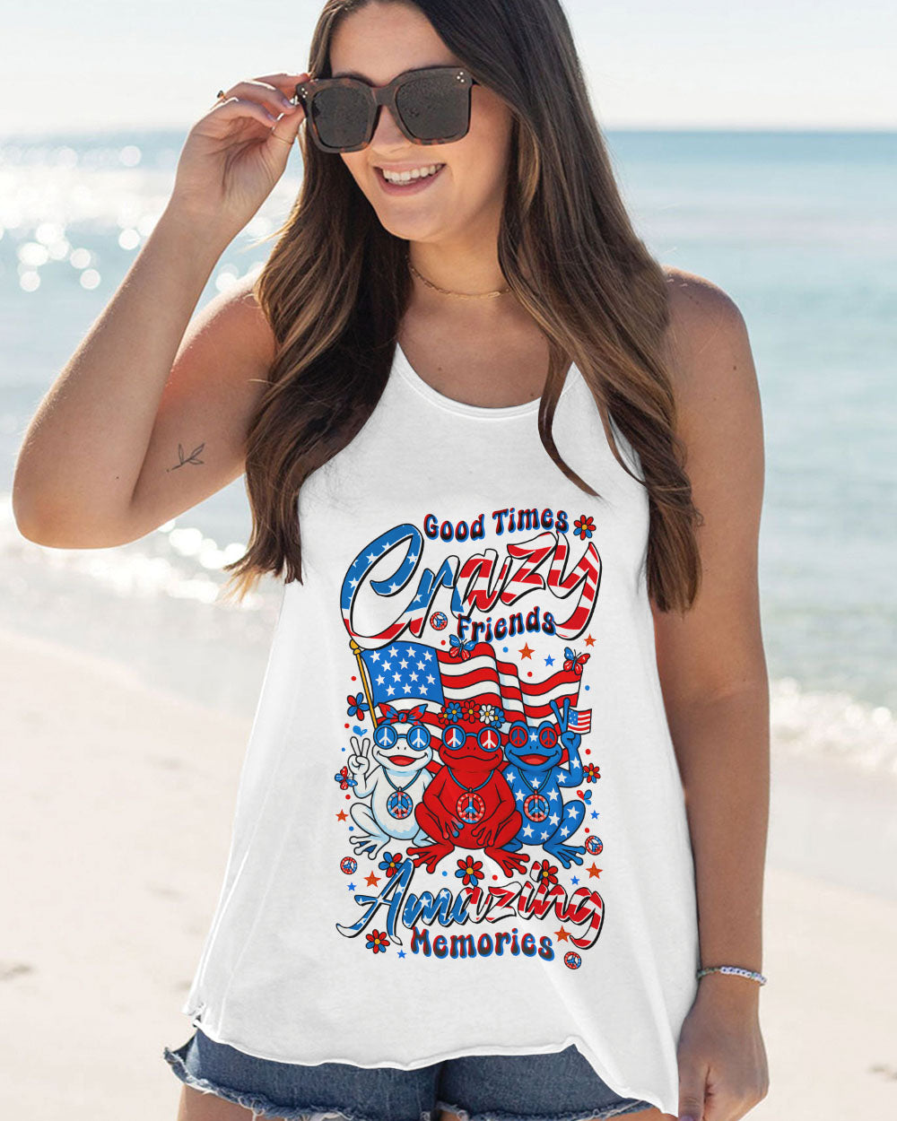 GOOD TIMES CRAZY FRIEND FROG ALL OVER PRINT - TLTR0206253
