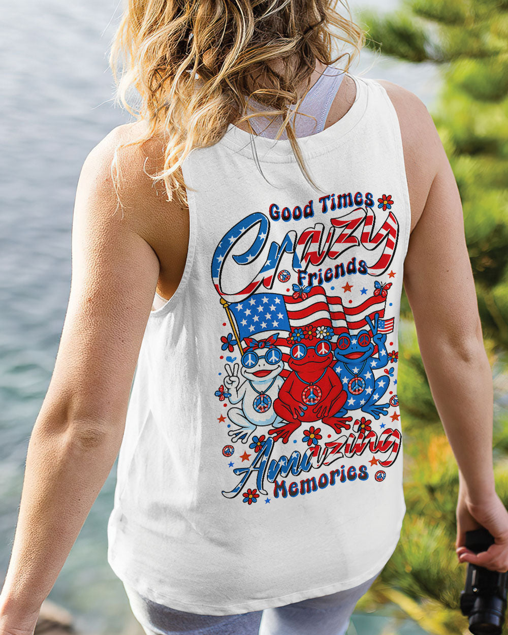 GOOD TIMES CRAZY FRIEND FROG ALL OVER PRINT - TLTR0206253