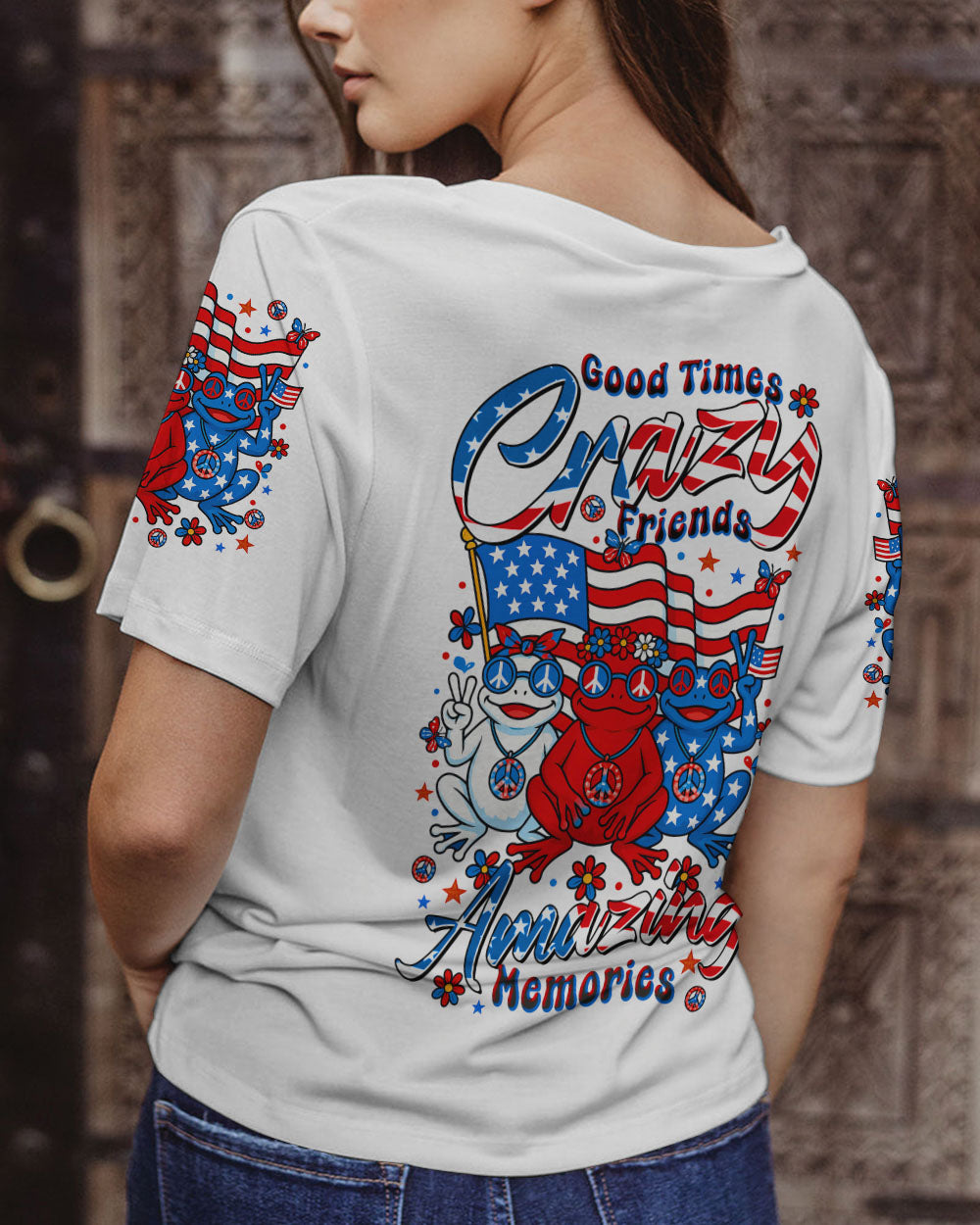 GOOD TIMES CRAZY FRIEND FROG ALL OVER PRINT - TLTR0206253