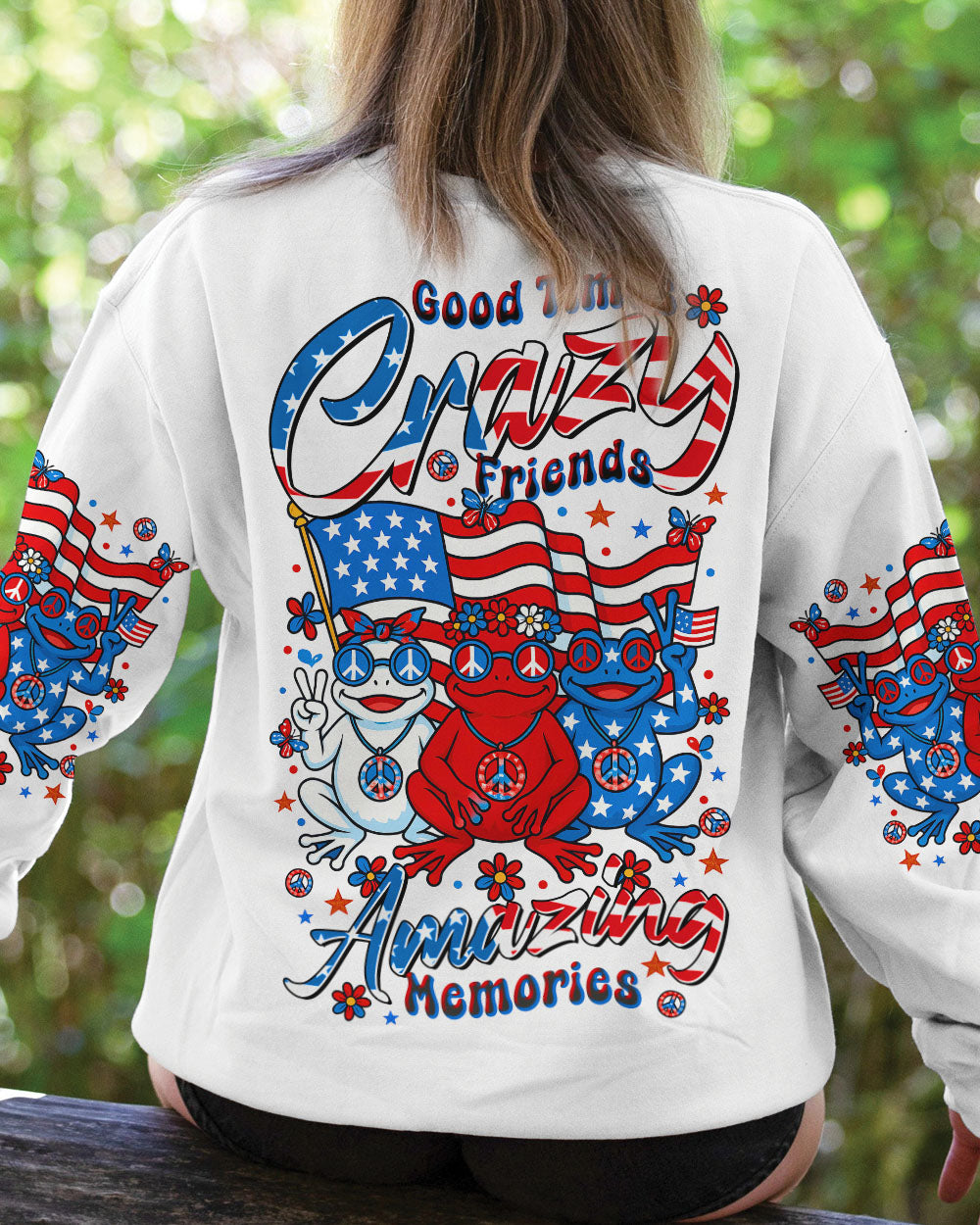 GOOD TIMES CRAZY FRIEND FROG ALL OVER PRINT - TLTR0206253
