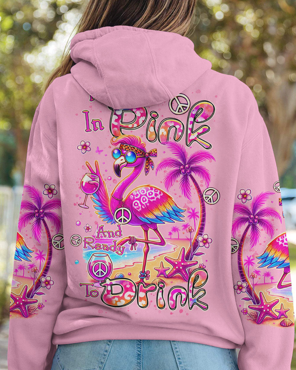 PRETTY IN PINK FLAMINGO ALL OVER PRINT - TLTR0207243