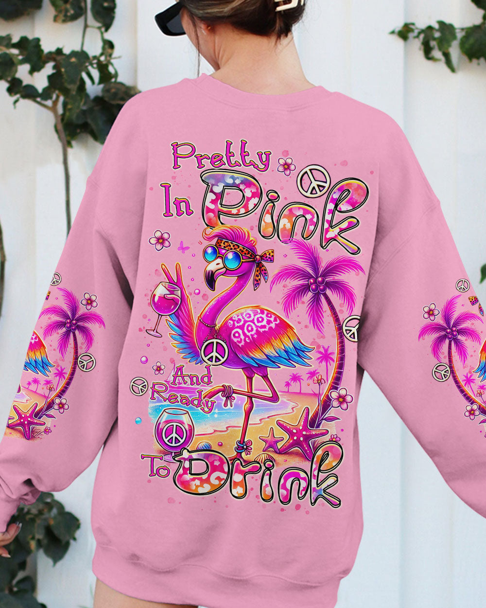 PRETTY IN PINK FLAMINGO ALL OVER PRINT - TLTR0207243