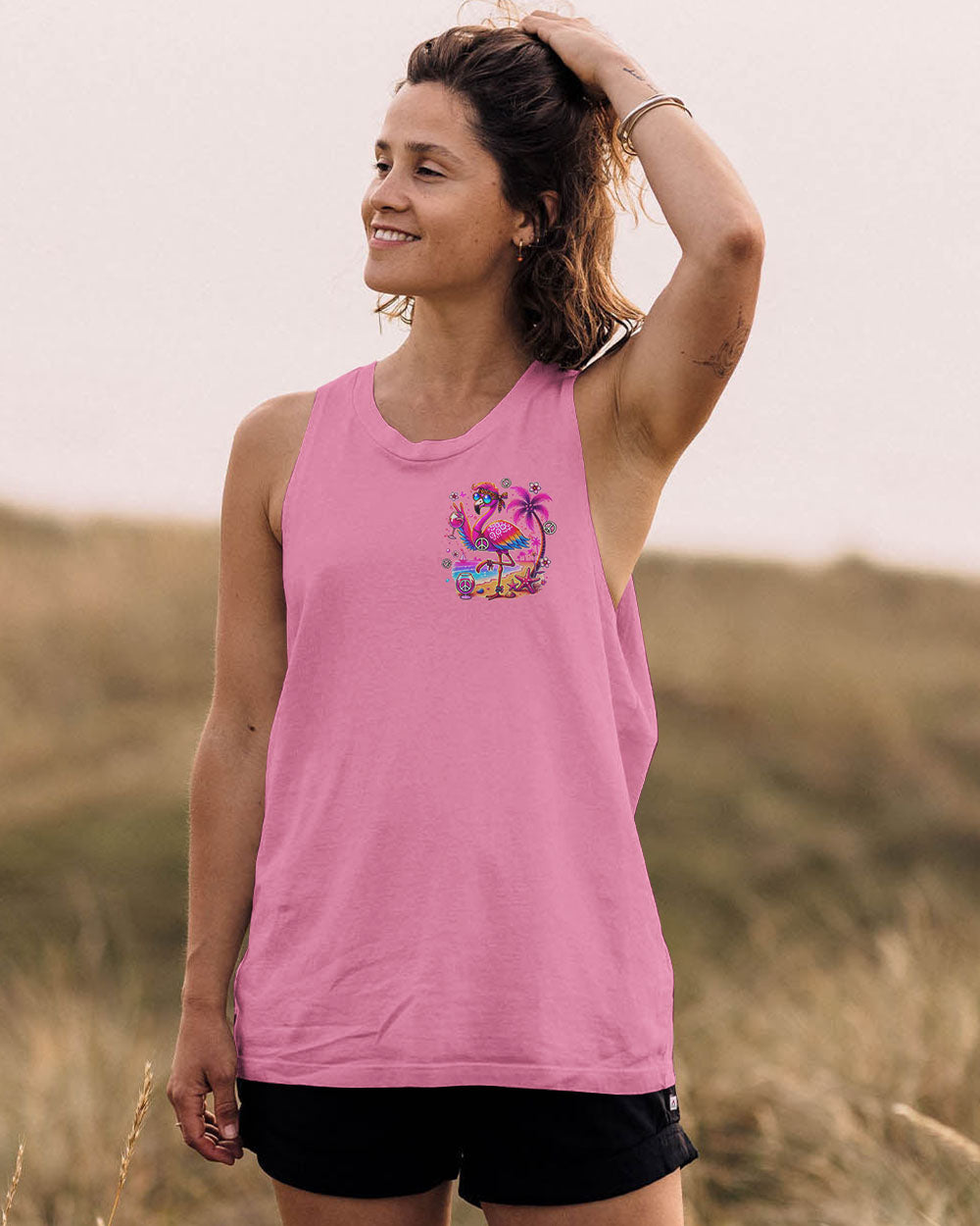 PRETTY IN PINK FLAMINGO ALL OVER PRINT - TLTR0207243