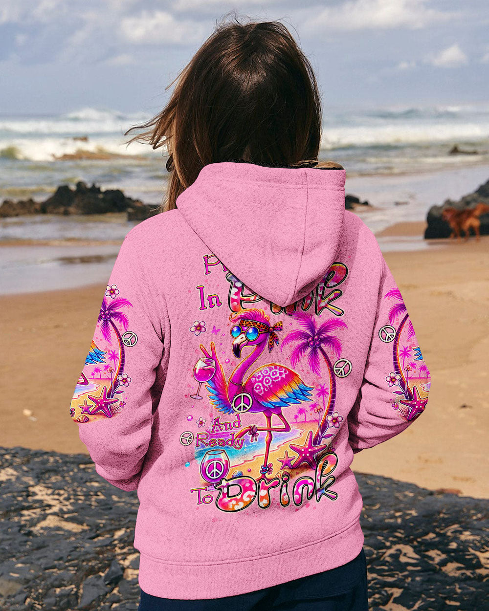 PRETTY IN PINK FLAMINGO ALL OVER PRINT - TLTR0207243