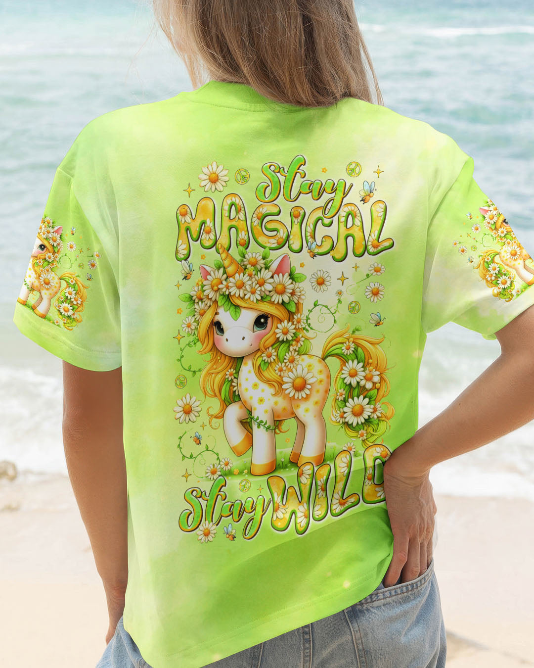 STAY MAGICAL STAY WILD UNICORN ALL OVER PRINT -  TLTR0207252