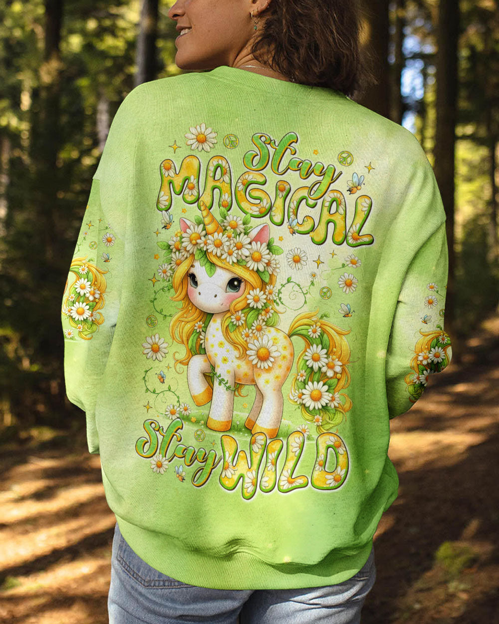 STAY MAGICAL STAY WILD UNICORN ALL OVER PRINT -  TLTR0207252