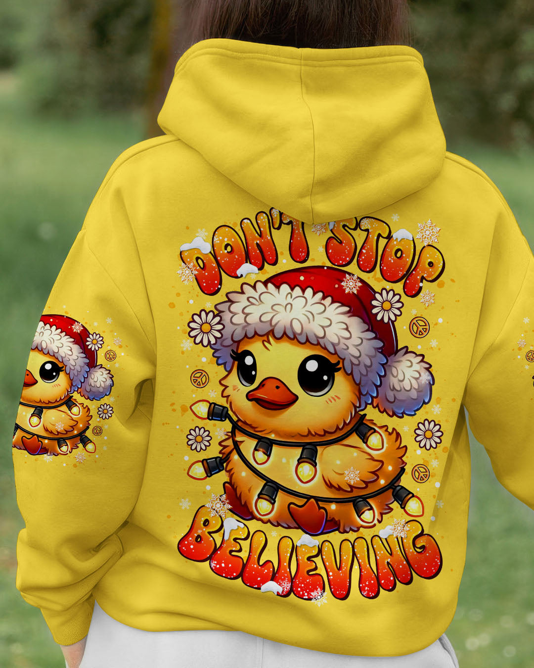 DON'T STOP BELIEVING DUCK CHRISTMAS ALL OVER PRINT - TLTR0210251