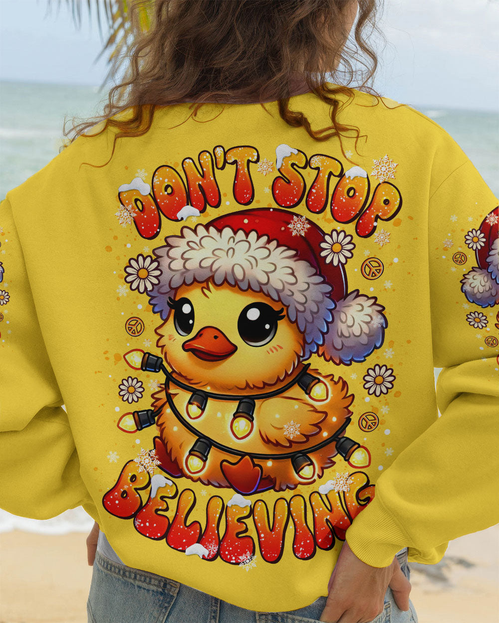 DON'T STOP BELIEVING DUCK CHRISTMAS ALL OVER PRINT - TLTR0210251