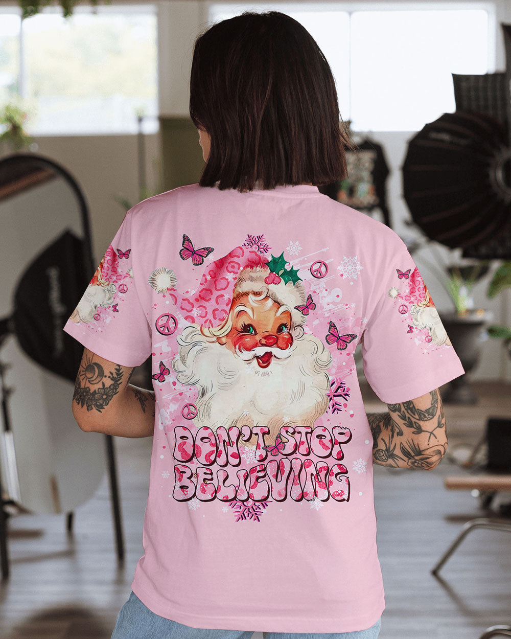 DON'T STOP BELIEVING CHRISTMAS ALL OVER PRINT - TLTR0211243