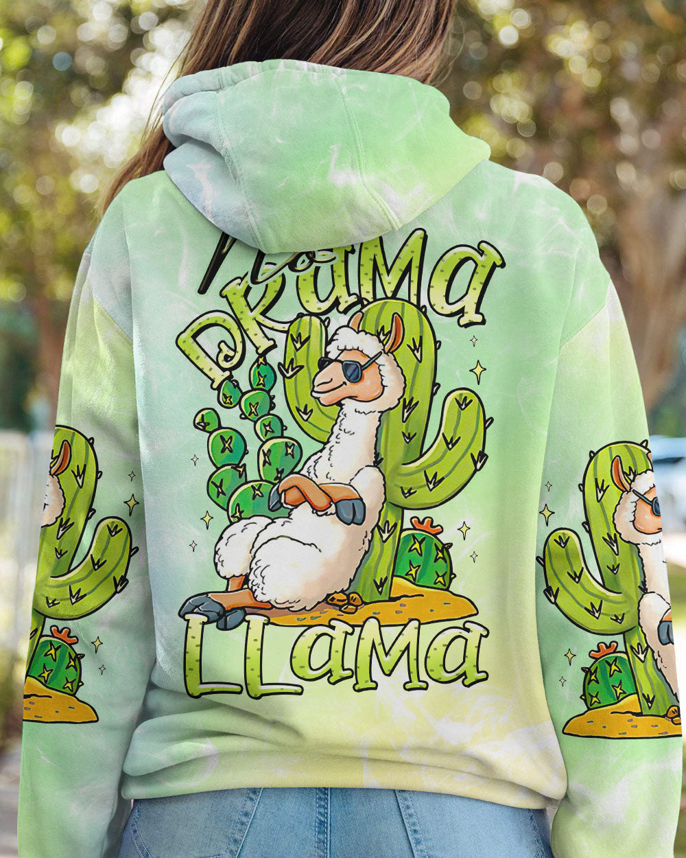 NO DRAMA LLAMA ALL OVER PRINT - TLTR0307231