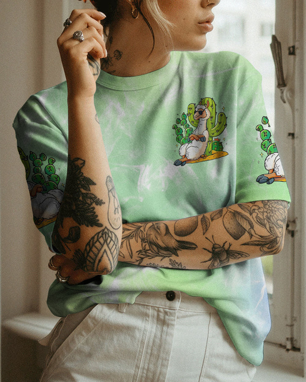 NO DRAMA LLAMA ALL OVER PRINT - TLTR0307231