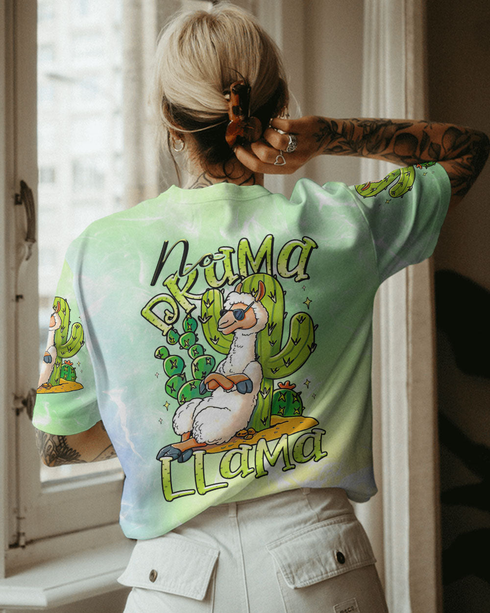NO DRAMA LLAMA ALL OVER PRINT - TLTR0307231