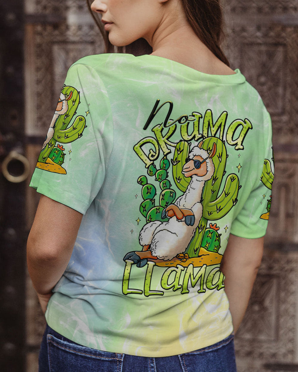NO DRAMA LLAMA ALL OVER PRINT - TLTR0307231