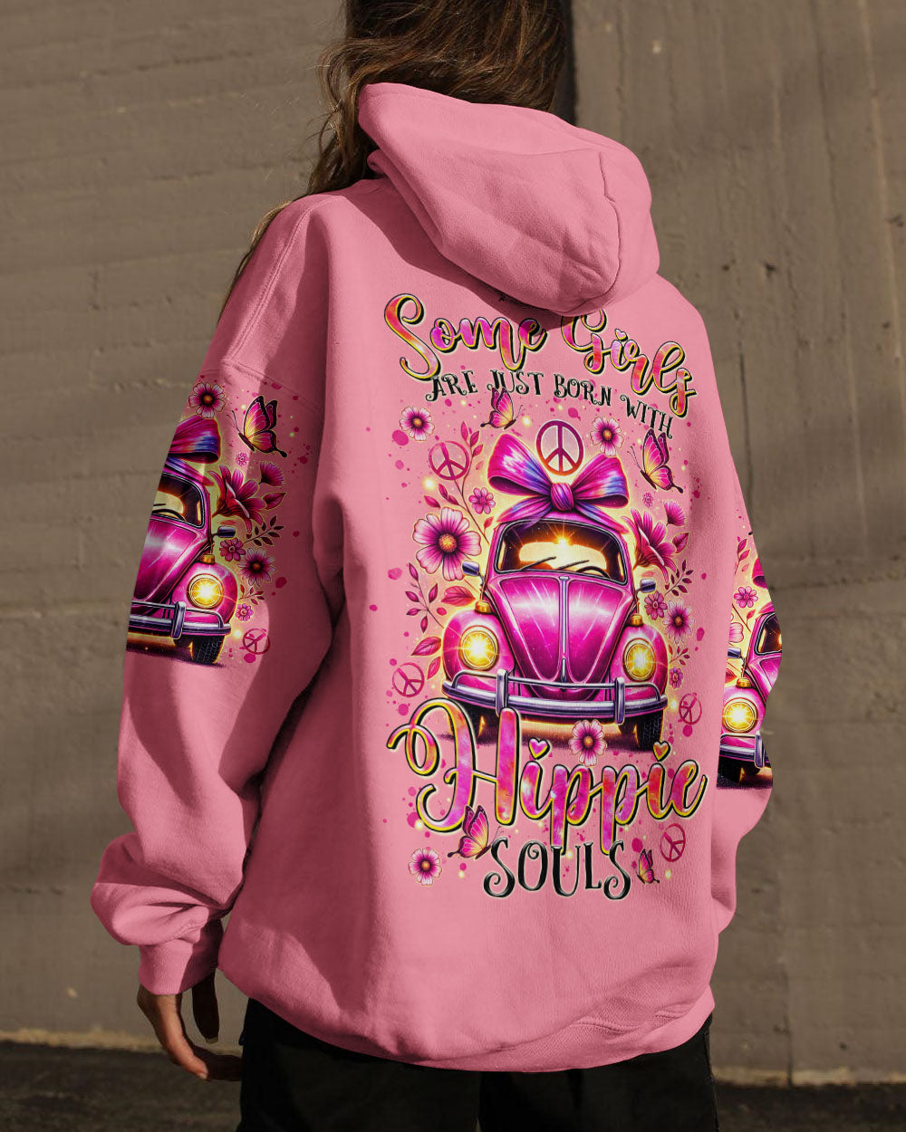 SOME GIRLS ARE JUST BORN WITH HIPPIE SOULS ALL OVER PRINT - TLTR0307245
