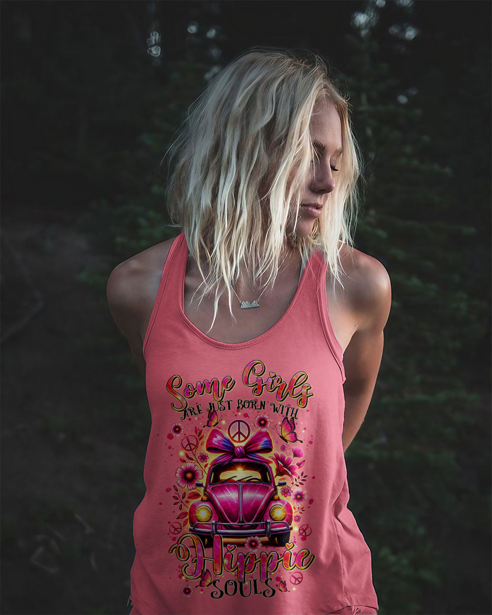 SOME GIRLS ARE JUST BORN WITH HIPPIE SOULS ALL OVER PRINT - TLTR0307245