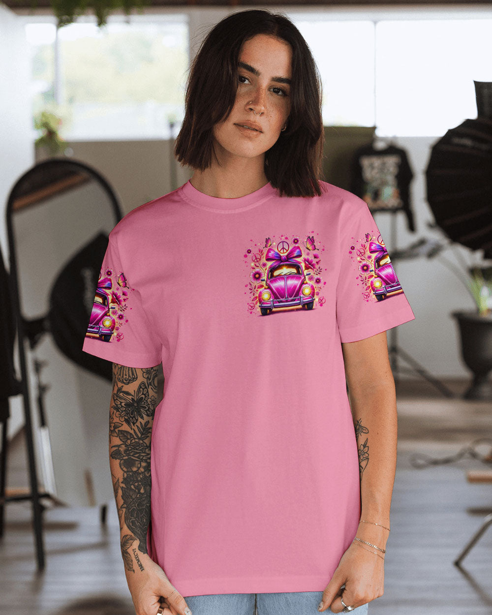 SOME GIRLS ARE JUST BORN WITH HIPPIE SOULS ALL OVER PRINT - TLTR0307245