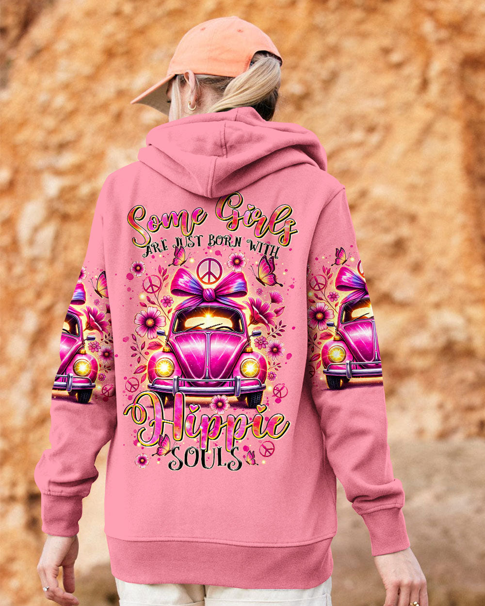 SOME GIRLS ARE JUST BORN WITH HIPPIE SOULS ALL OVER PRINT - TLTR0307245