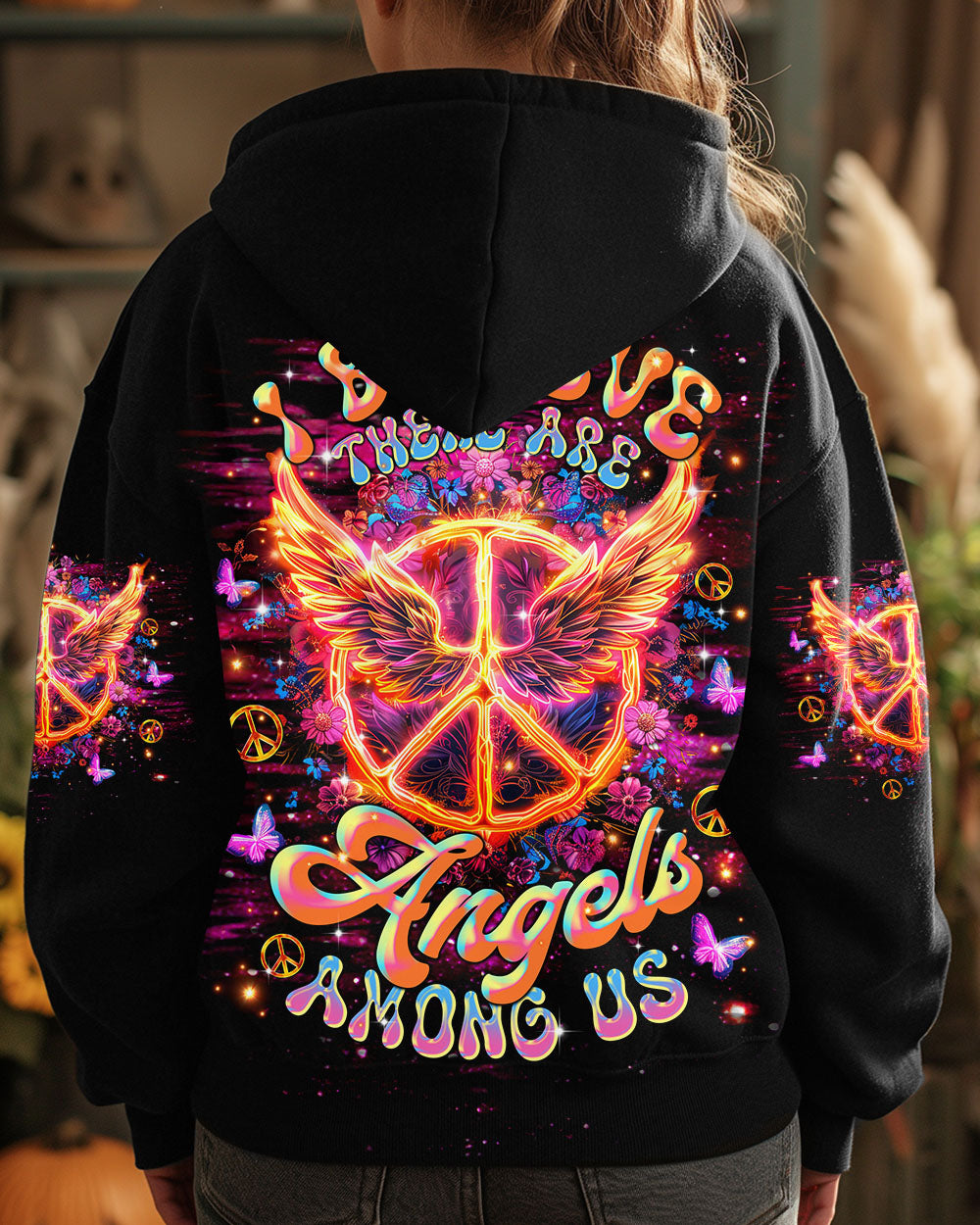 I BELIEVE THERE ARE ANGELS AMONG US WINGS ALL OVER PRINT - TLTR0401252