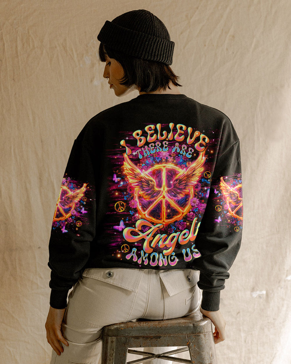 I BELIEVE THERE ARE ANGELS AMONG US WINGS ALL OVER PRINT - TLTR0401252
