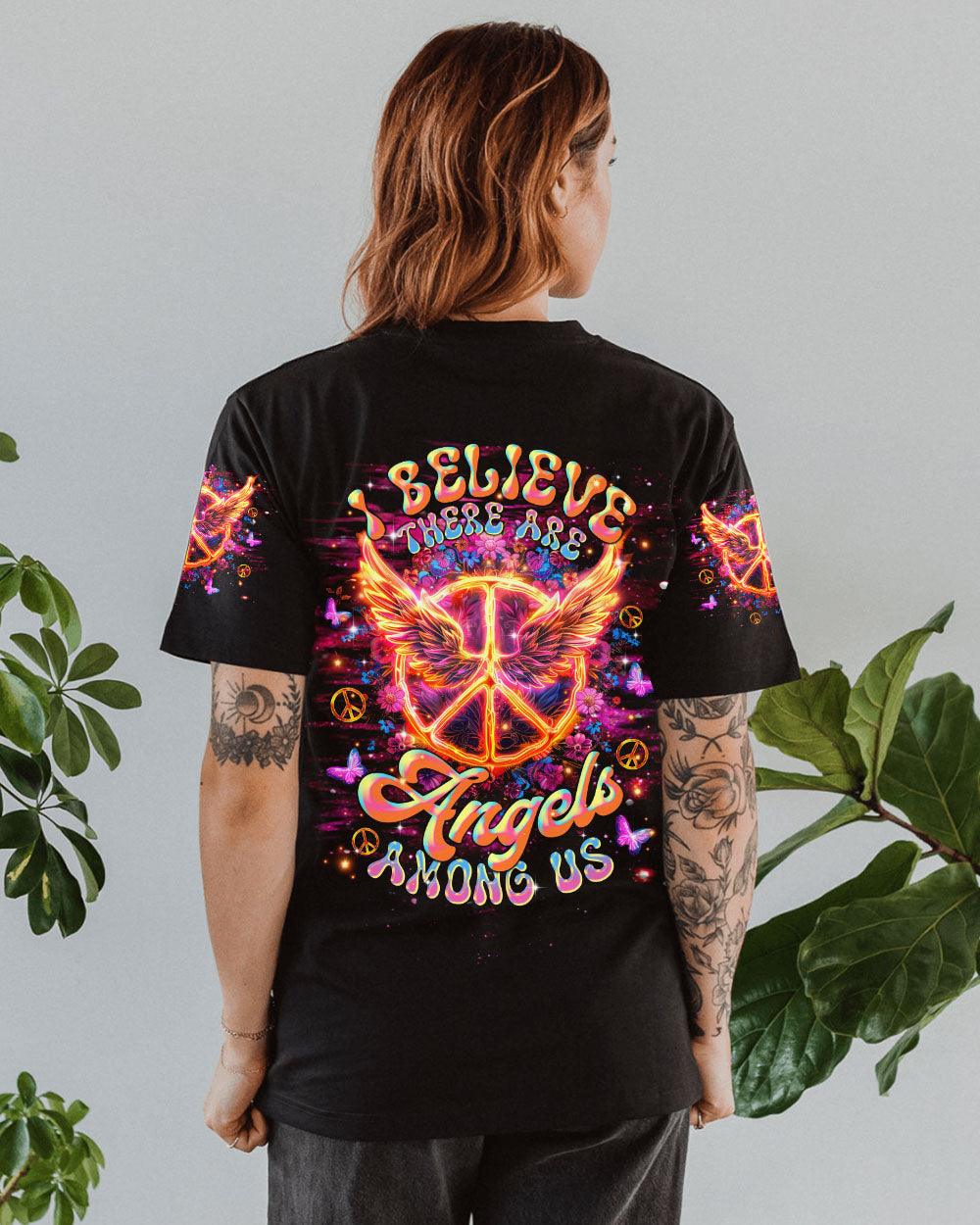 I BELIEVE THERE ARE ANGELS AMONG US WINGS ALL OVER PRINT - TLTR0401252