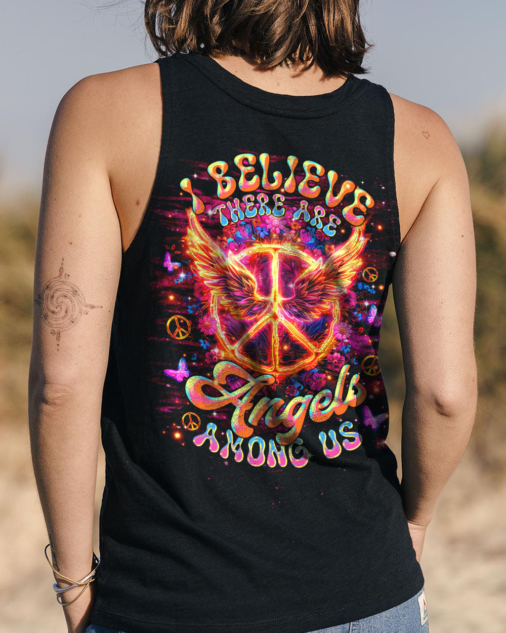 I BELIEVE THERE ARE ANGELS AMONG US WINGS ALL OVER PRINT - TLTR0401252