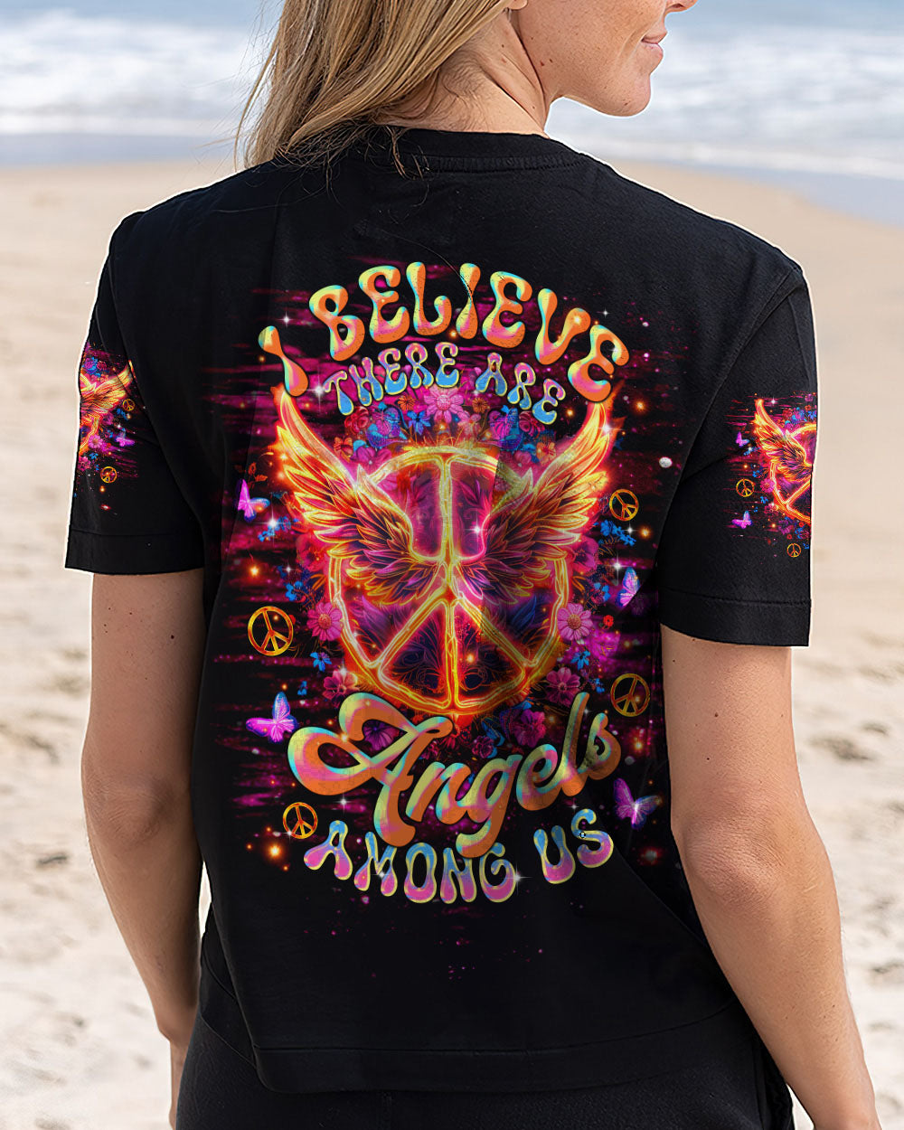 I BELIEVE THERE ARE ANGELS AMONG US WINGS ALL OVER PRINT - TLTR0401252