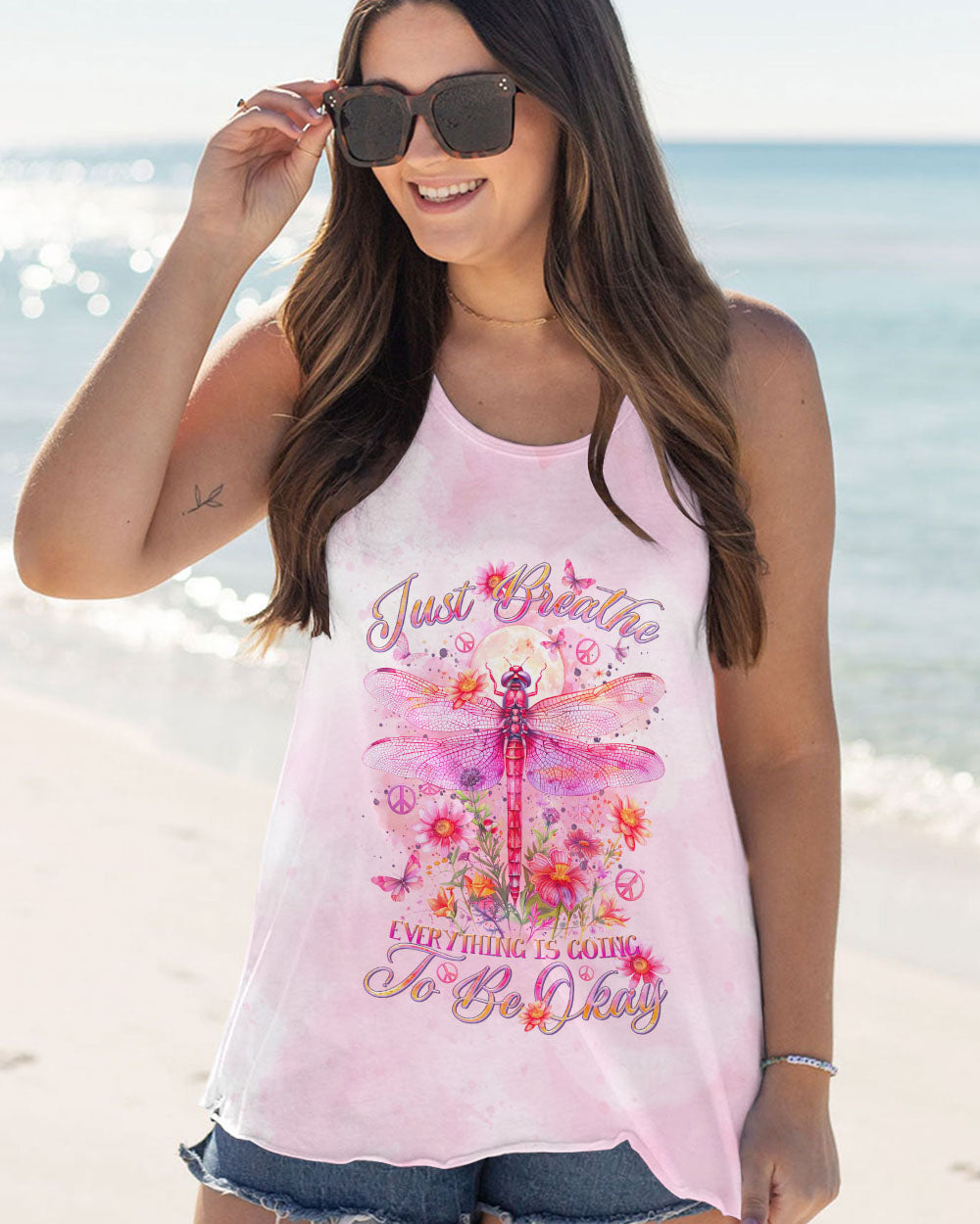 JUST BREATHE DRAGONFLY ALL OVER PRINT - TLTR0403244