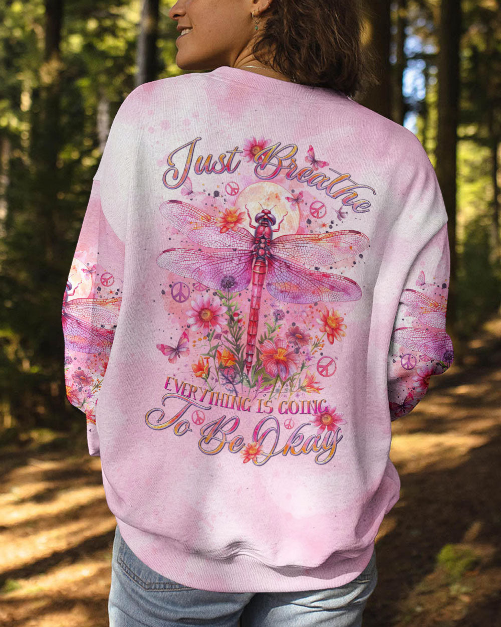 JUST BREATHE DRAGONFLY ALL OVER PRINT - TLTR0403244