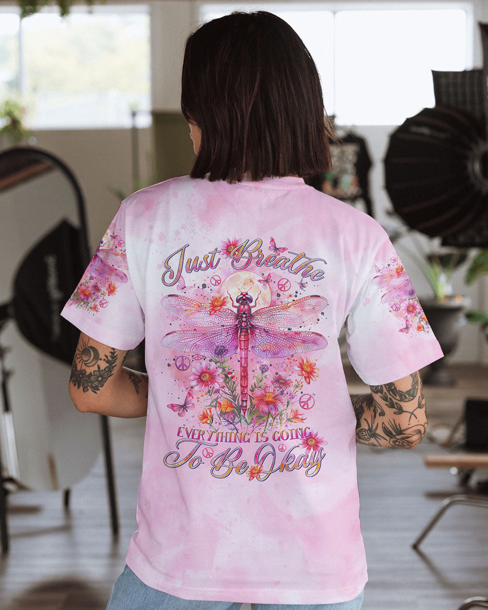 JUST BREATHE DRAGONFLY ALL OVER PRINT - TLTR0403244