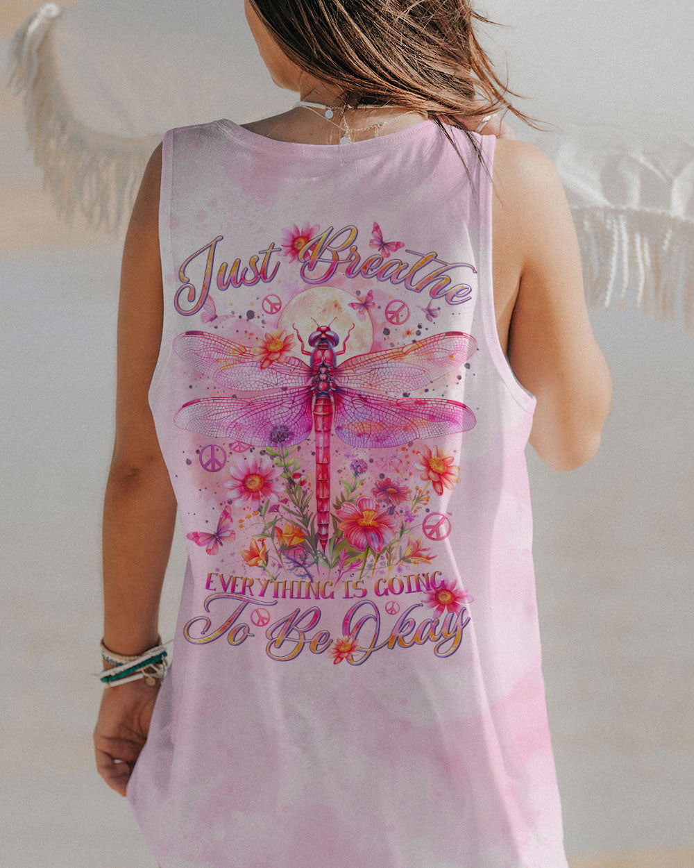 JUST BREATHE DRAGONFLY ALL OVER PRINT - TLTR0403244