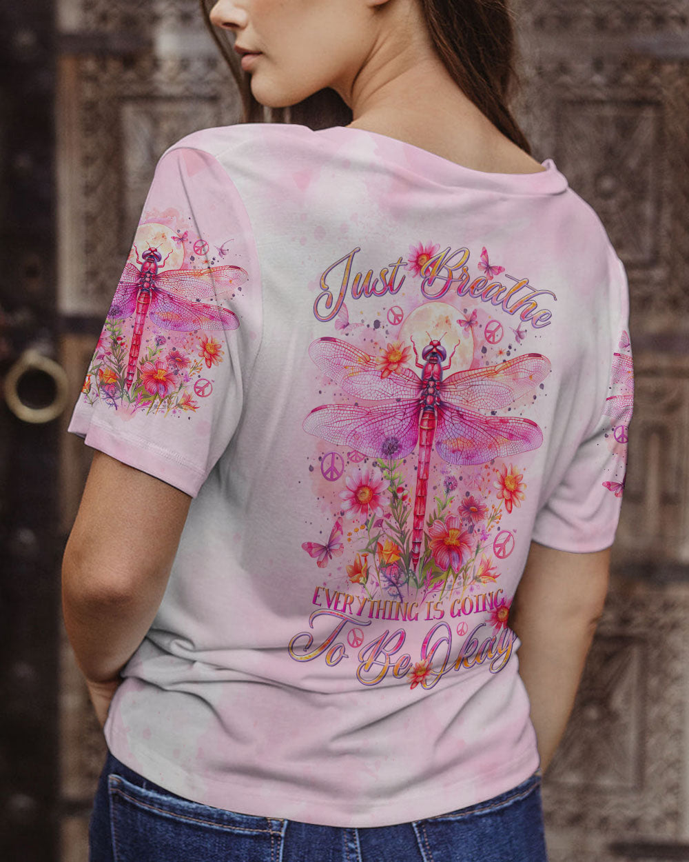 JUST BREATHE DRAGONFLY ALL OVER PRINT - TLTR0403244