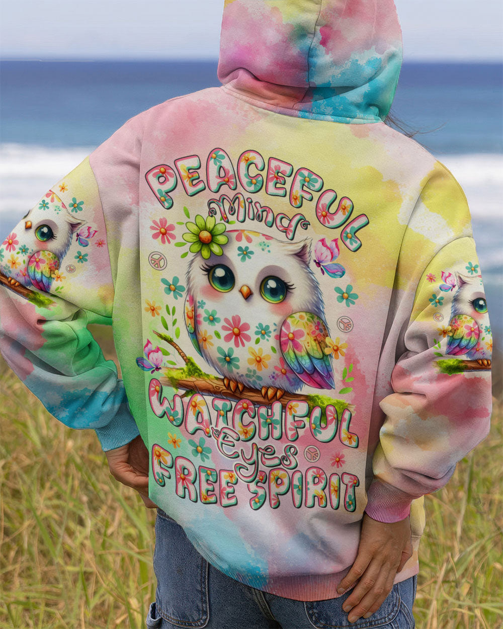 PEACEFUL MIND OWL ALL OVER PRINT - TLTR0407252