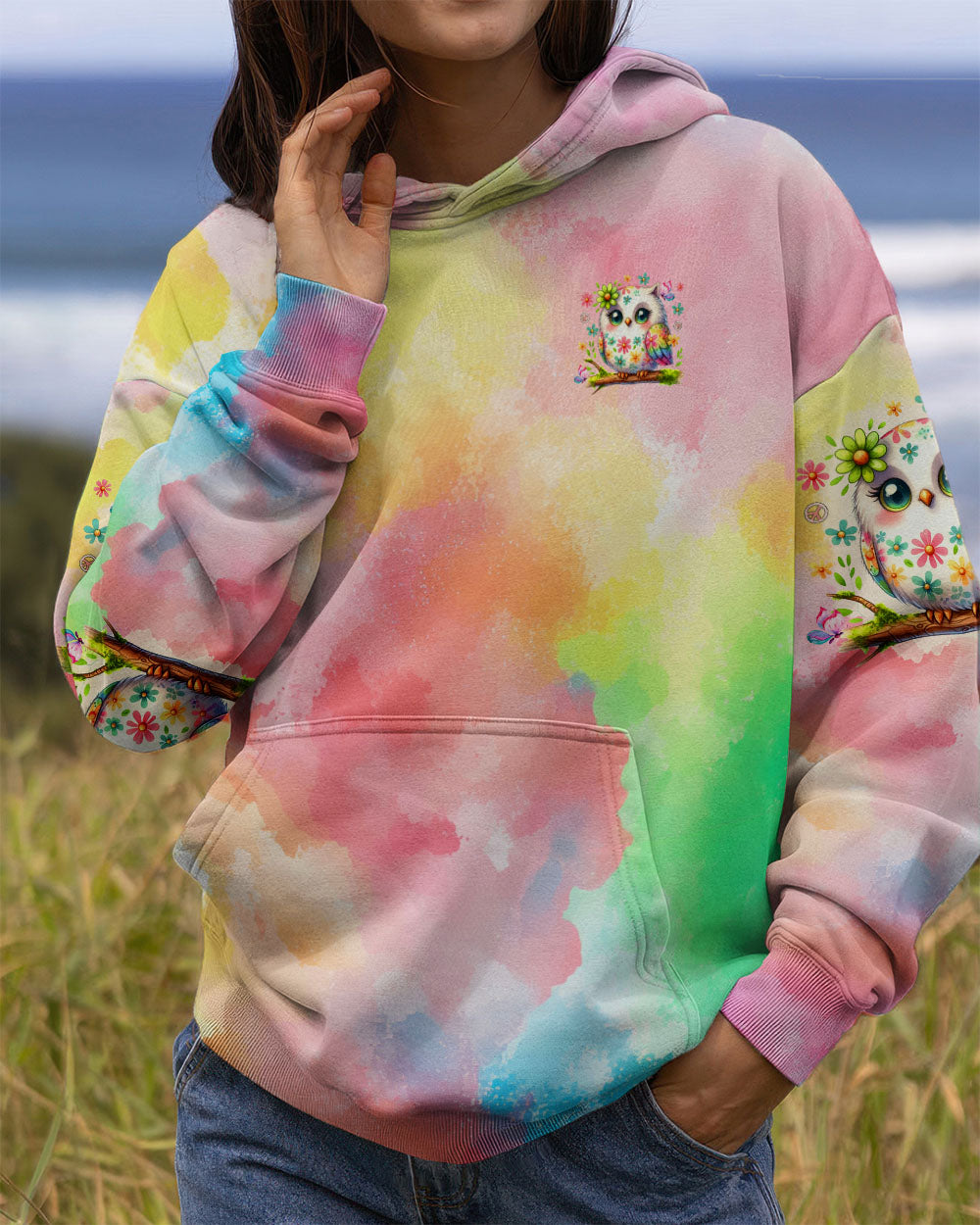 PEACEFUL MIND OWL ALL OVER PRINT - TLTR0407252
