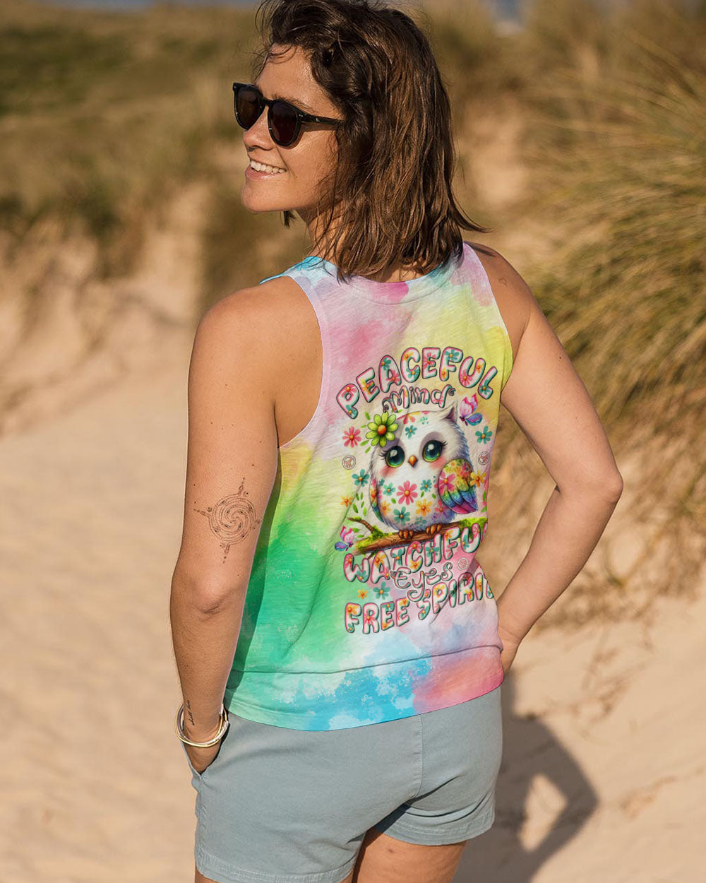 PEACEFUL MIND OWL ALL OVER PRINT - TLTR0407252