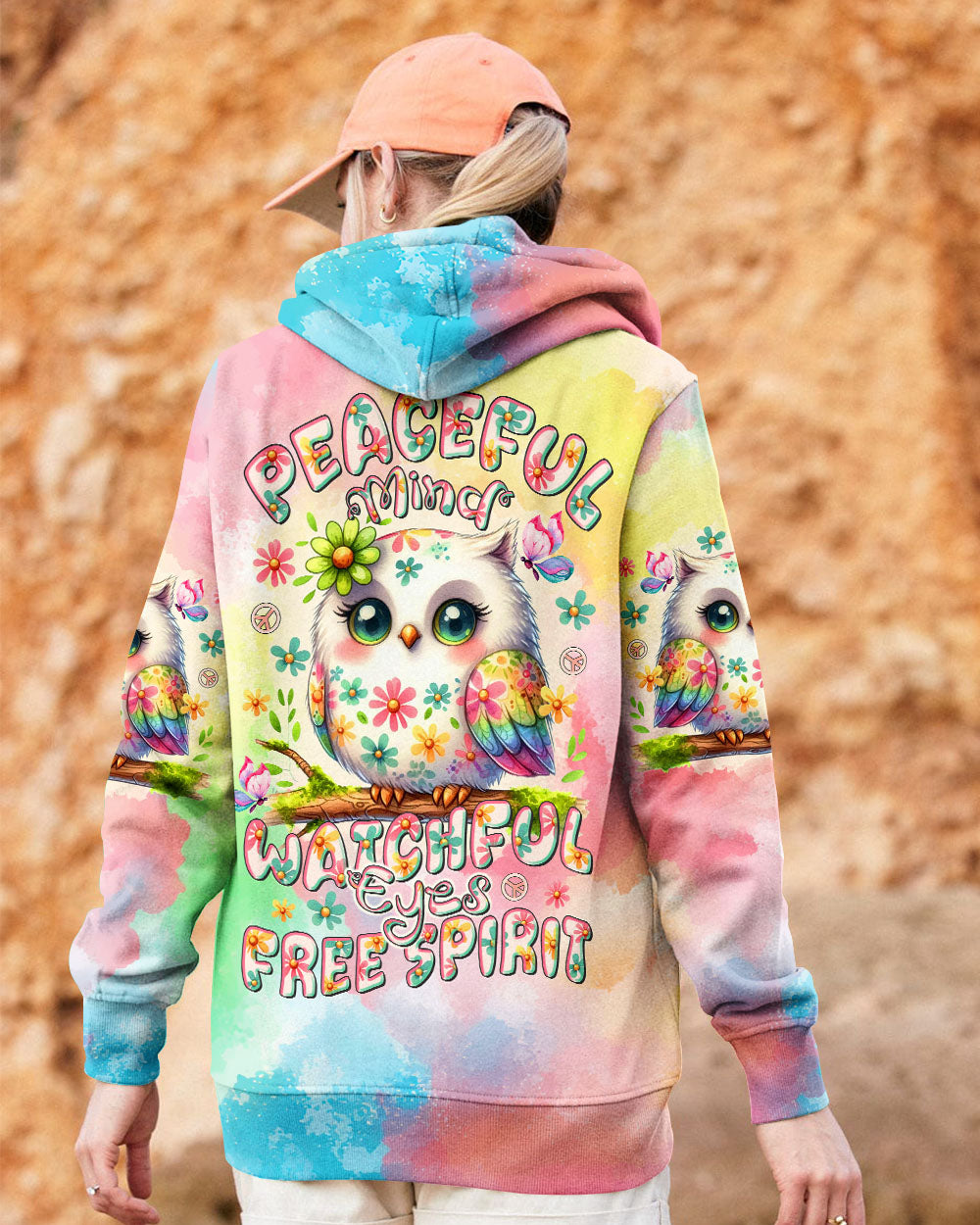 PEACEFUL MIND OWL ALL OVER PRINT - TLTR0407252