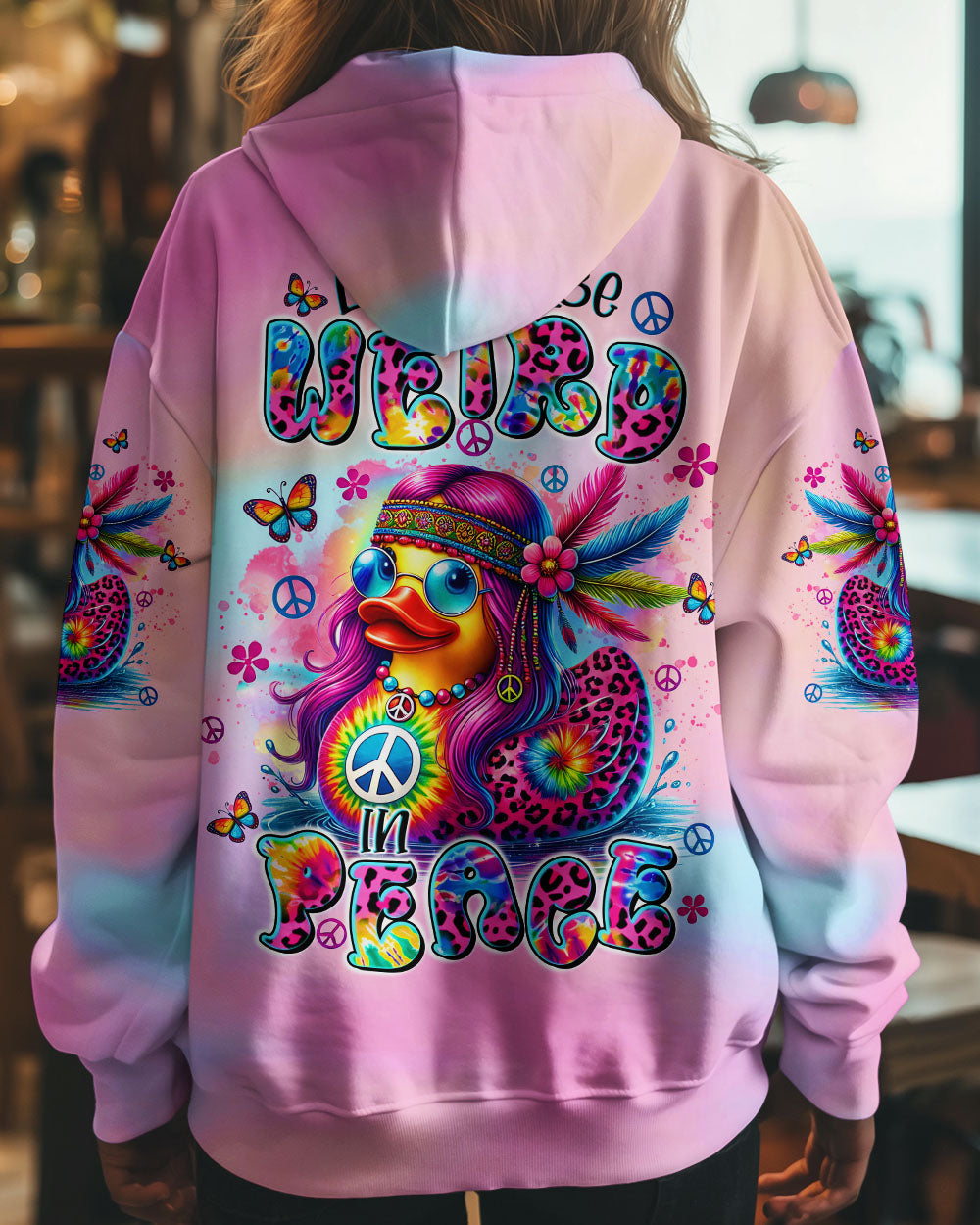 LET ME BE WEIRD IN PEACE DUCK ALL OVER PRINT - TLTR0409244