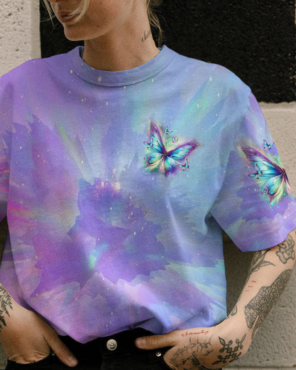 I BELIEVE THERE ARE ANGELS AMONG US BUTTERFLY ALL OVER PRINT - TLTR0503244