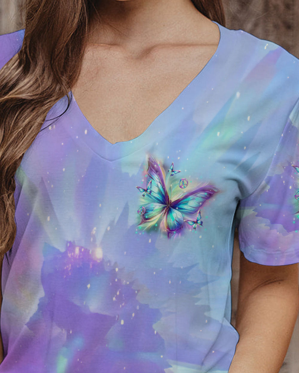I BELIEVE THERE ARE ANGELS AMONG US BUTTERFLY ALL OVER PRINT - TLTR0503244