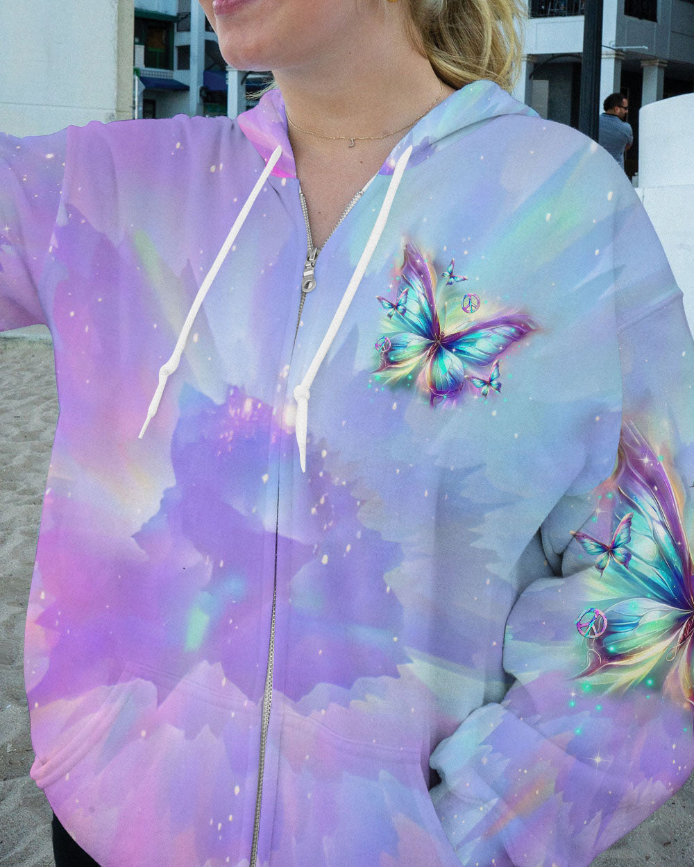 I BELIEVE THERE ARE ANGELS AMONG US BUTTERFLY ALL OVER PRINT - TLTR0503244