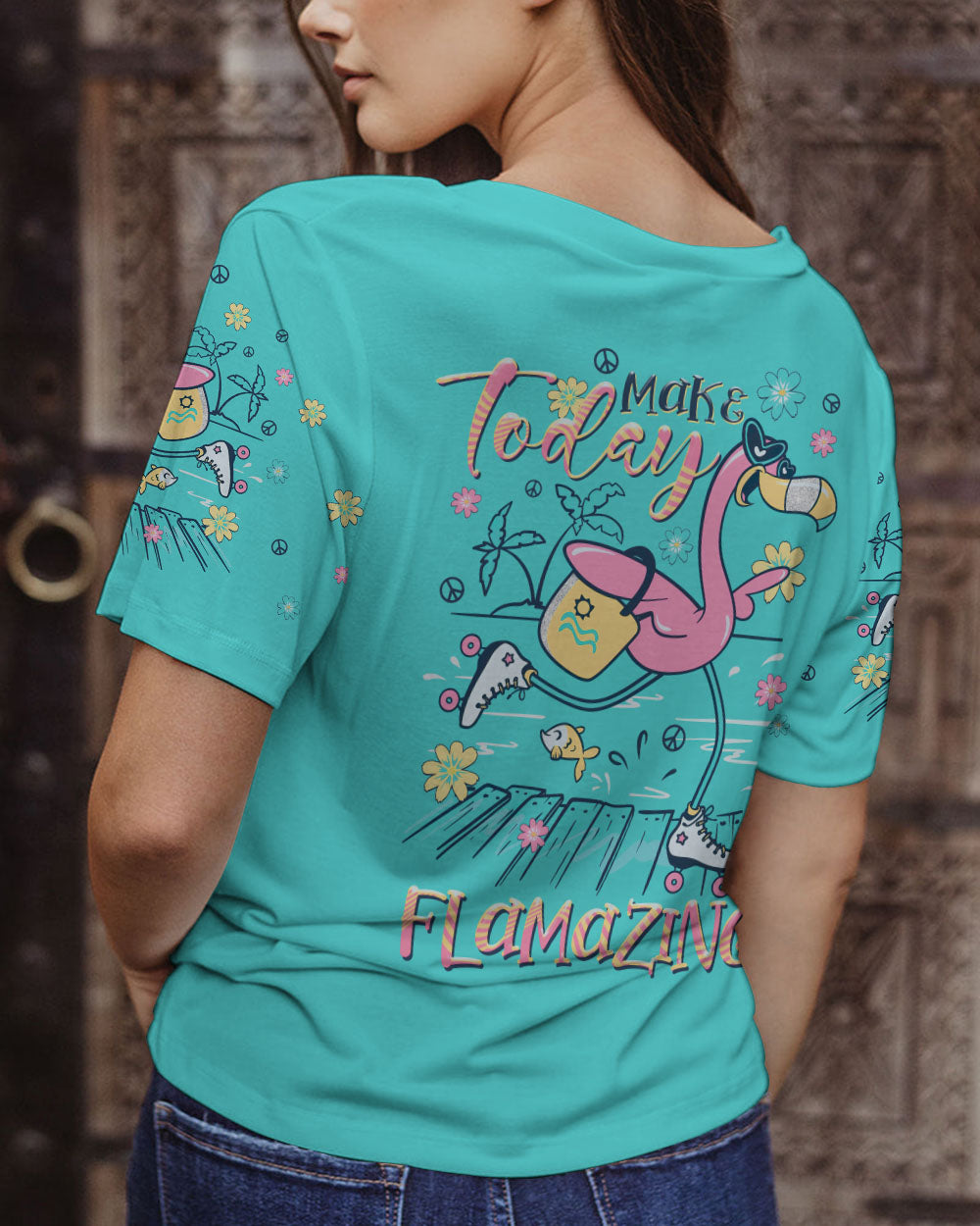 MAKE TODAY FLAMAZING FLAMINGO ALL OVER PRINT - TLTR0507232