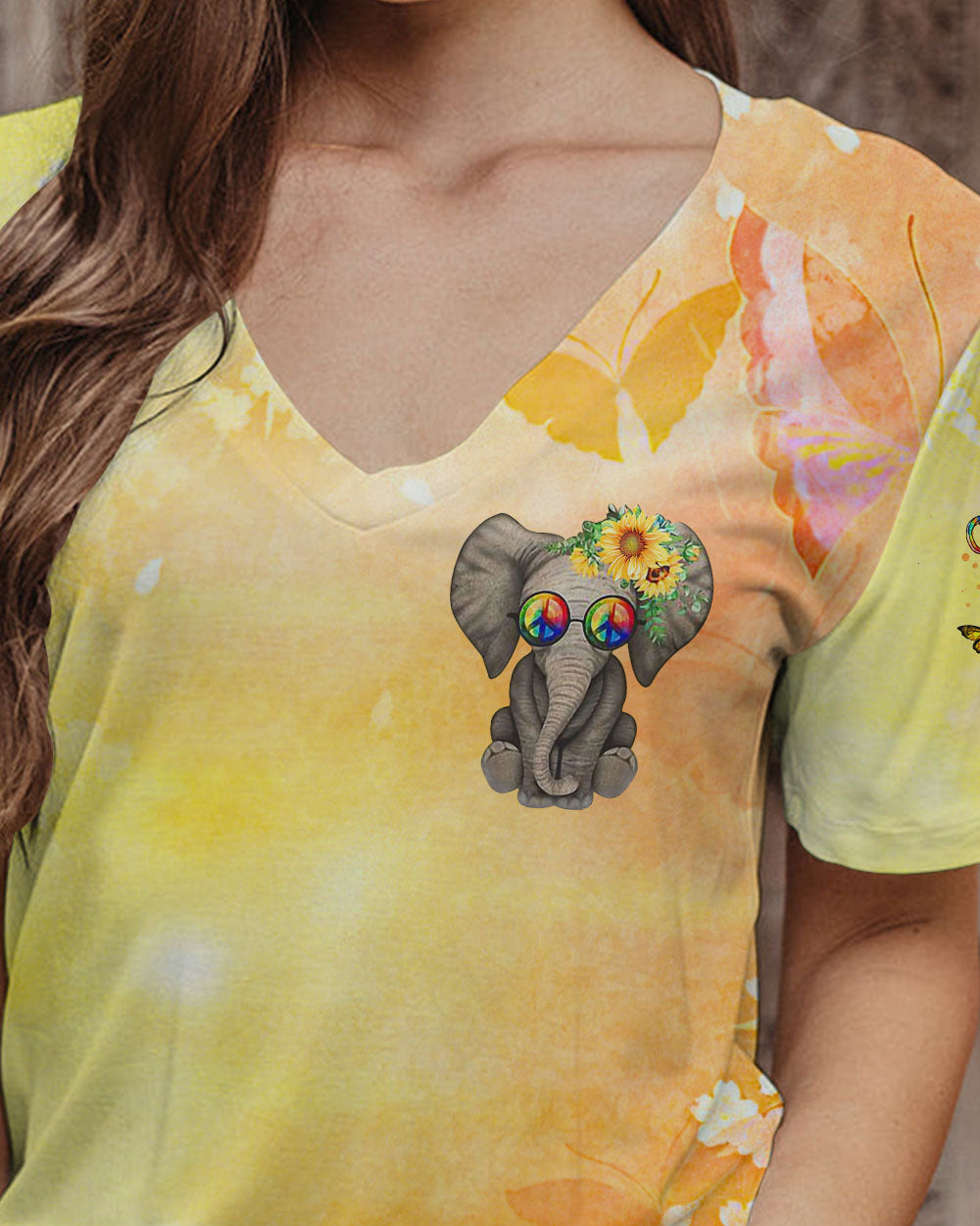 BE YOU THE WORLD WILL ADJUST ELEPHANT ALL OVER PRINT - TLTR0509231