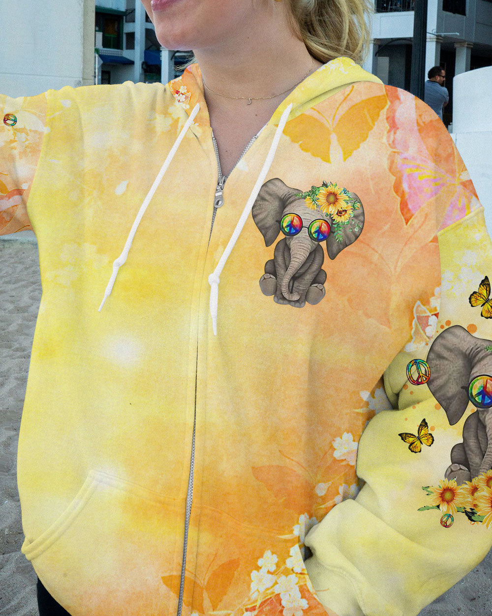 BE YOU THE WORLD WILL ADJUST ELEPHANT ALL OVER PRINT - TLTR0509231