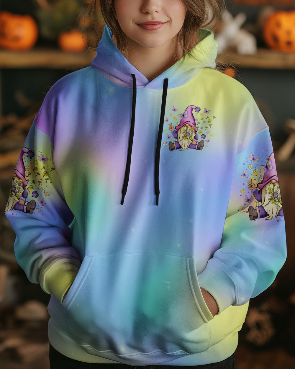 JUST BREATHE GNOME ALL OVER PRINT  - TLTR0510244