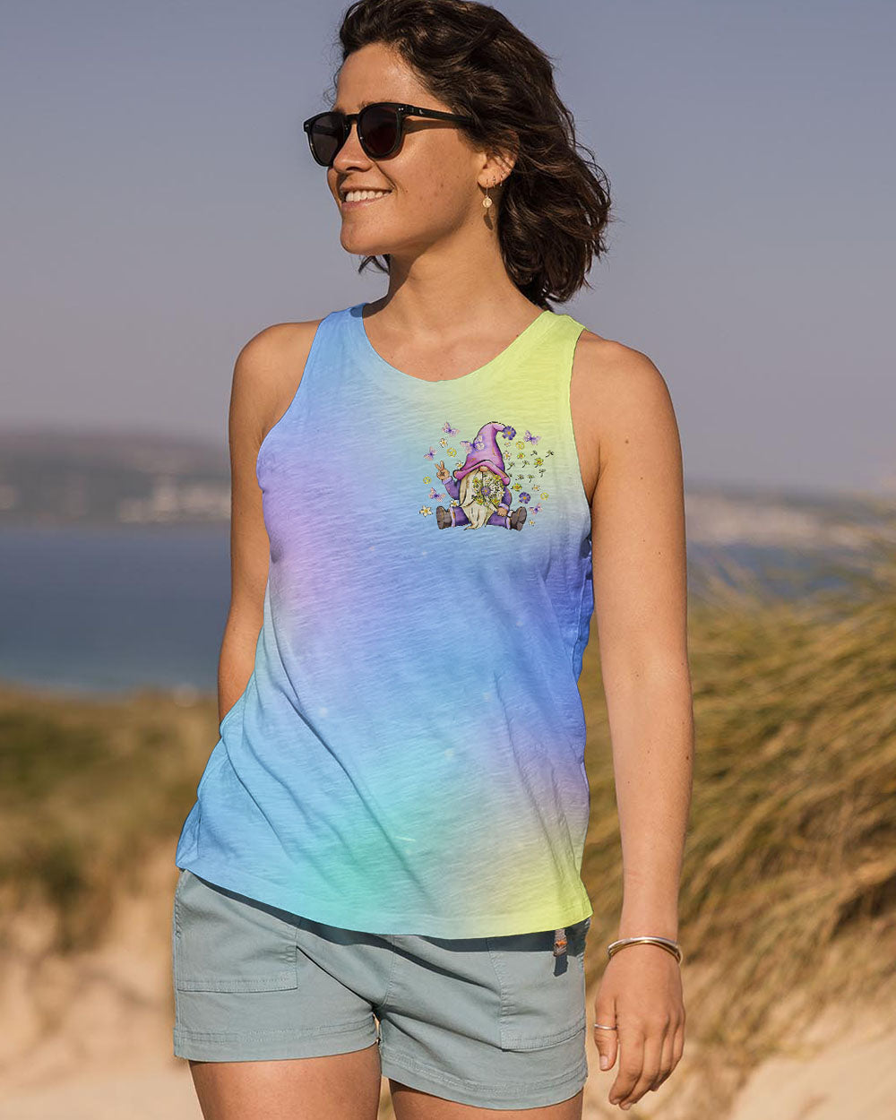 JUST BREATHE GNOME ALL OVER PRINT  - TLTR0510244