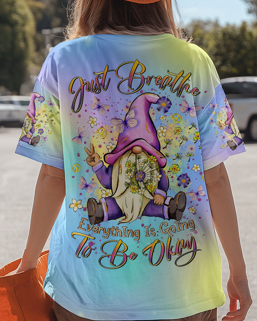 JUST BREATHE GNOME ALL OVER PRINT  - TLTR0510244