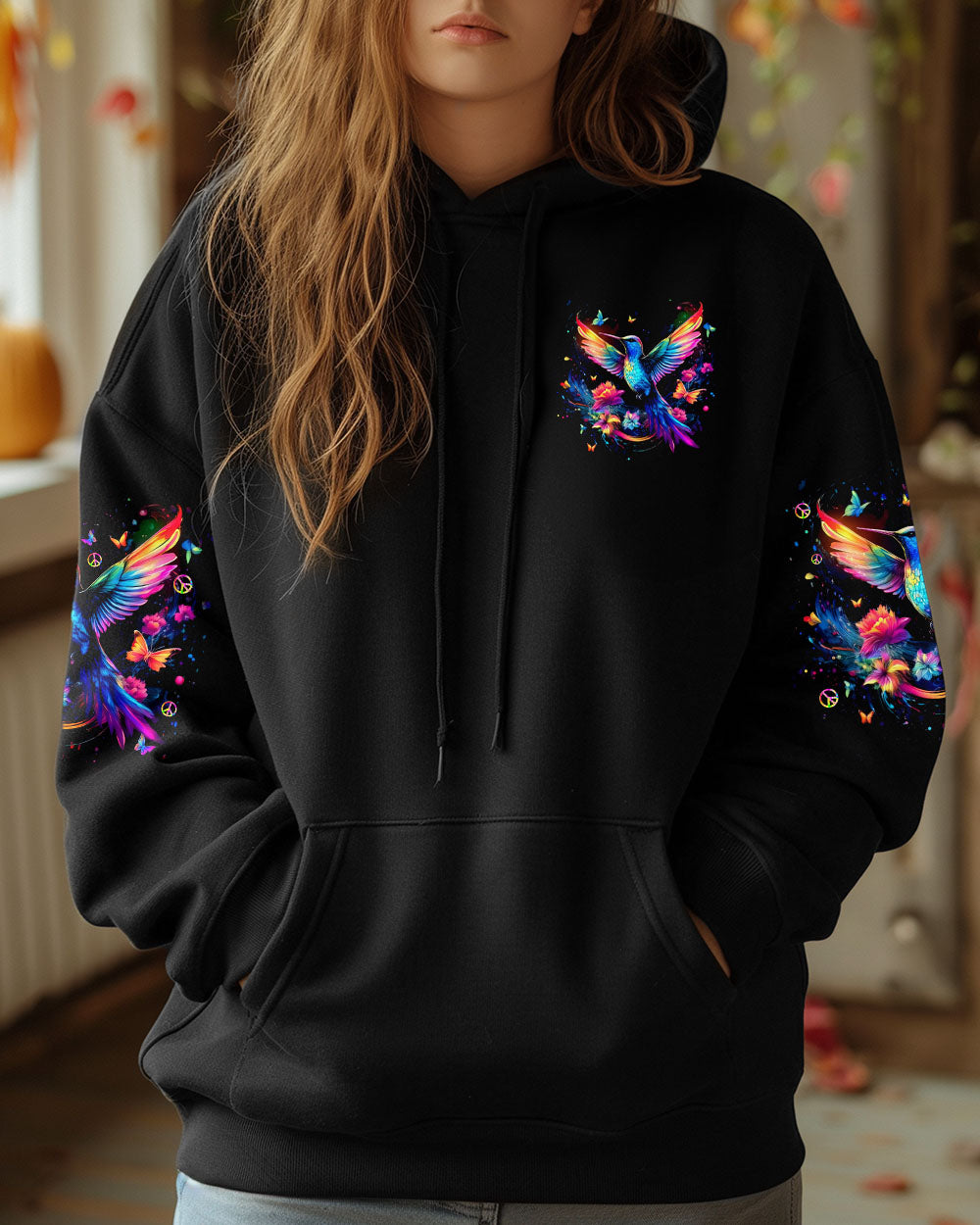 WHISPER WORDS OF WISDOM LET IT BE HUMMINGBIRD ALL OVER PRINT  - TLTR0511243