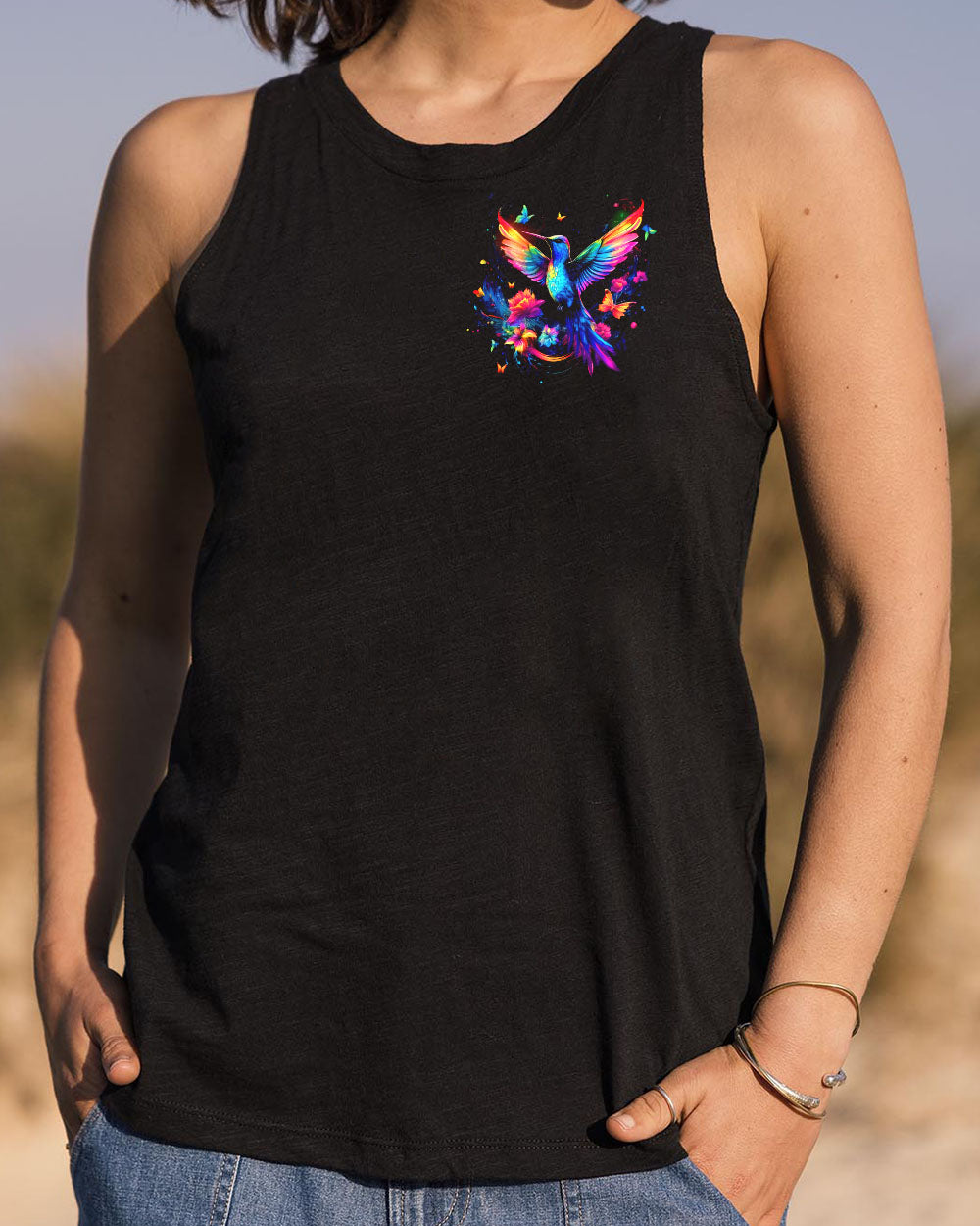 WHISPER WORDS OF WISDOM LET IT BE HUMMINGBIRD ALL OVER PRINT  - TLTR0511243