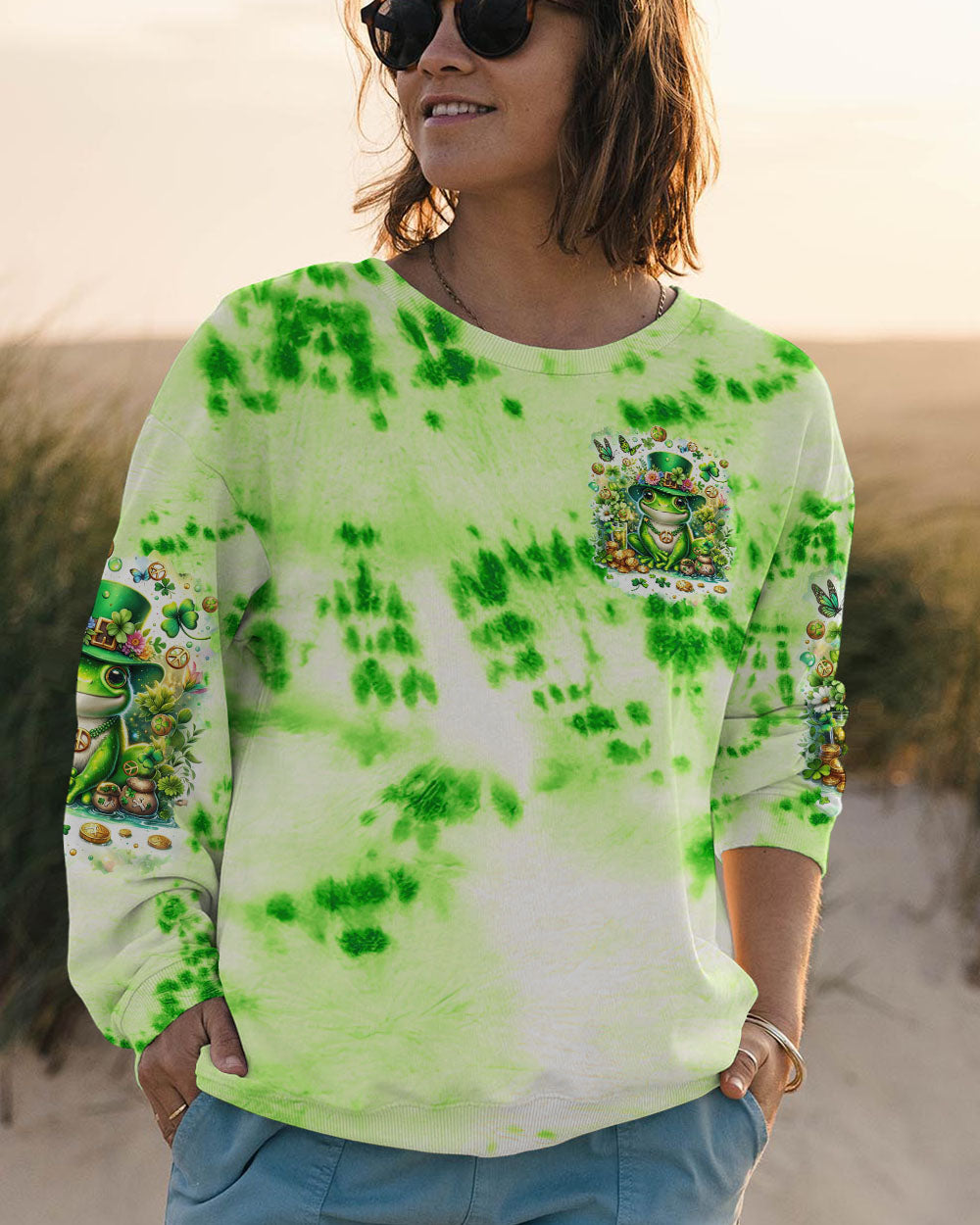 BE YOU THE WORLD WILL ADJUST FROG PATRICK'S DAY ALL OVER PRINT - TLTR0601232