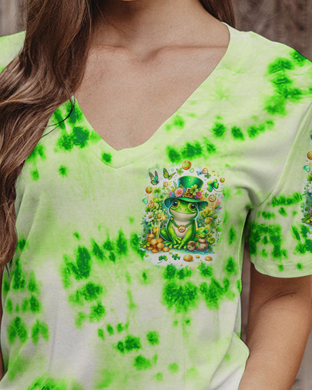 BE YOU THE WORLD WILL ADJUST FROG PATRICK'S DAY ALL OVER PRINT - TLTR0601232