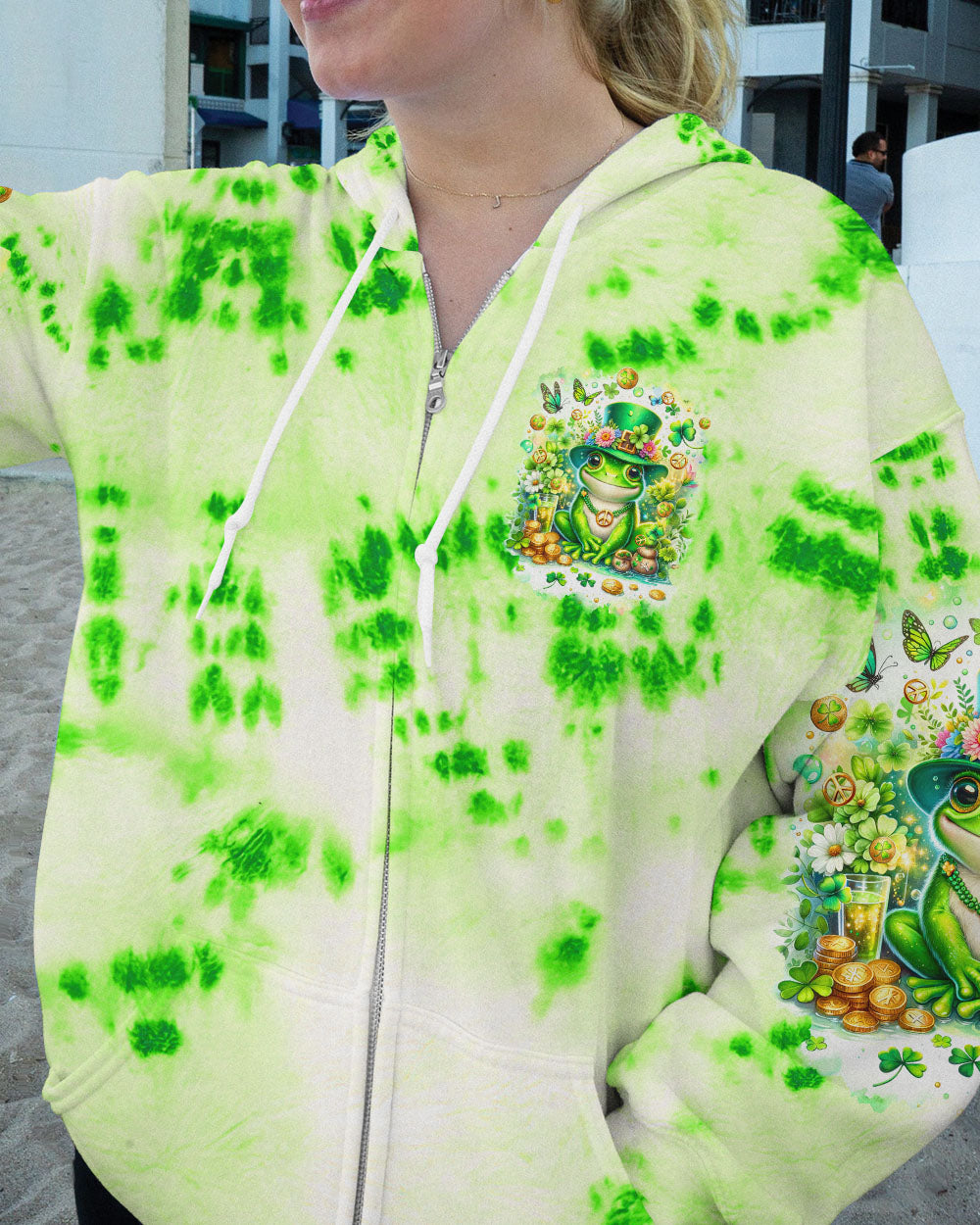 BE YOU THE WORLD WILL ADJUST FROG PATRICK'S DAY ALL OVER PRINT - TLTR0601232